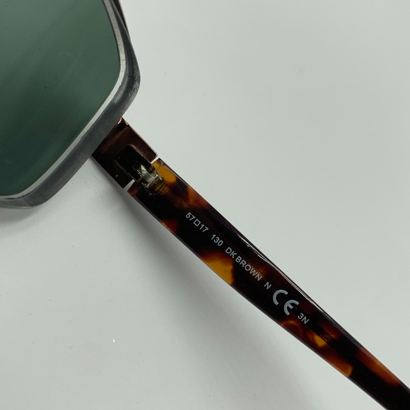 Matsuri Metal Black Brown Aviator Sunglasses - Picture 6 of 7